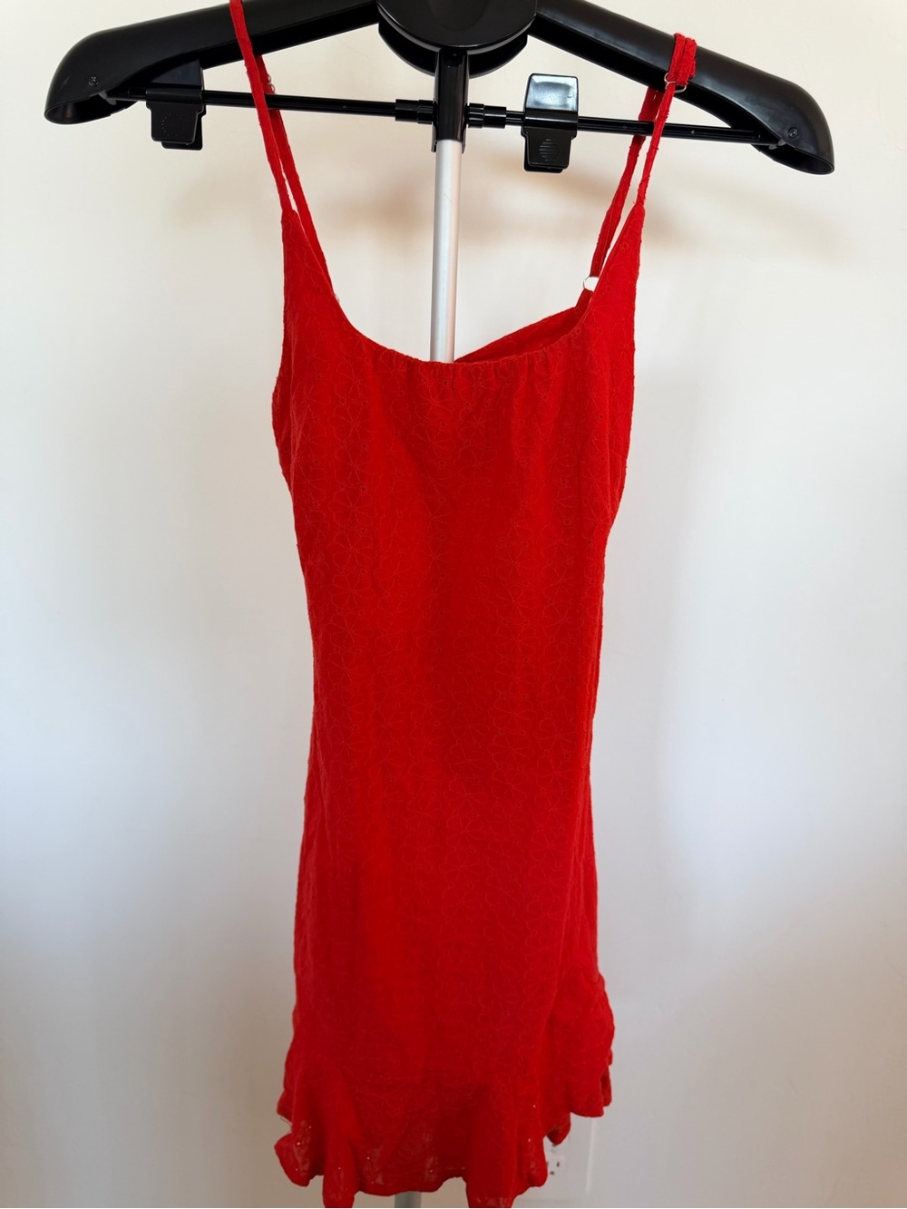 Hello Molly Red Lace Cami Mini Dress